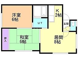 間取図画像 2LDK