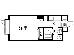 藤井ビルひばりが丘 1Kの間取図画像