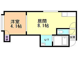 マーシュブランチ 1LDKの間取図画像