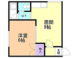 アーバン大谷地 1LDKの間取図画像