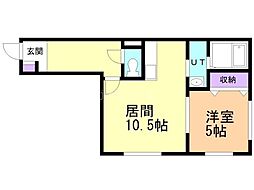 シェラトン北広島 1LDKの間取図画像