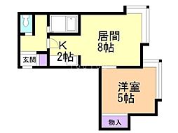 間取図画像 1LDK