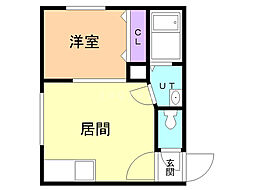 Ｌｏｎｇｗｏｏｄ 1階1DKの間取り