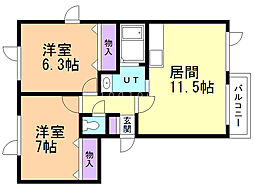 アイリスガーデン 2階