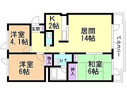 ウエストヒルズ参番館 2階