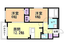 間取図画像 2LDK