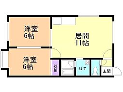 間取図画像 2LDK