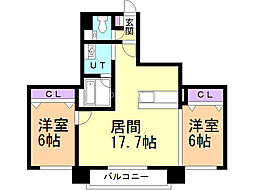 間取図画像 2LDK