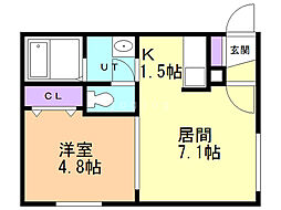間取図画像 1LDK