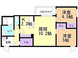 クレスト豊平公園 2階