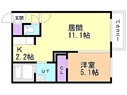 間取図画像 1LDK