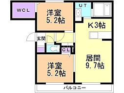 バス 中央バス北野2−2停下車 徒歩3分