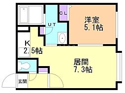 間取図画像 1LDK