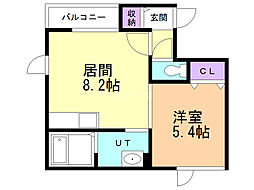 間取図画像 1LDK