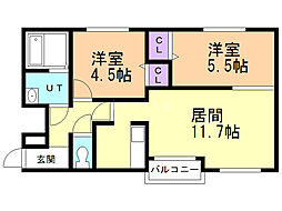 間取図画像 2LDK