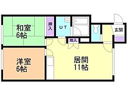間取図画像 2LDK