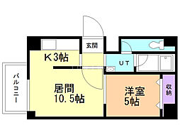 間取図画像 1LDK