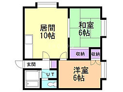 間取図画像 2LDK