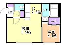 間取図画像 1LDK