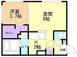 間取図画像 1LDK