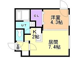 間取図画像 1LDK