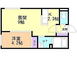 Terredenord 1LDKの間取図画像