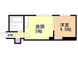 サニーハイツ 1DKの間取図画像
