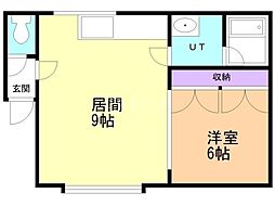 ホワイトコートカヤ13 1LDKの間取図画像
