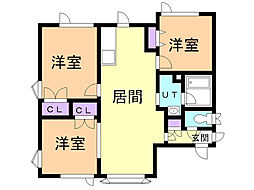 プラリネ 3LDKの間取図画像