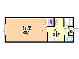 SDコート 1Kの間取図画像