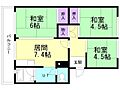 札幌西月寒団地33階4.8万円