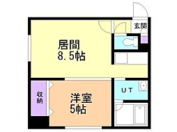 グランメゾン南ヶ丘 1LDKの間取図画像