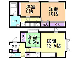 ルミエール美しが丘 3LDKの間取図画像