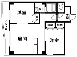 LaMaisonduSoleil 2LDKの間取図画像