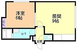 リバティーヒノデ 1LDKの間取図画像