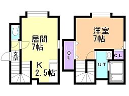 マスネット-R 1LDKの間取図画像