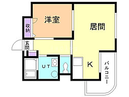 間取図画像 1LDK