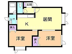間取図画像 2LDK