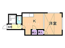 ノエル 1DKの間取図画像