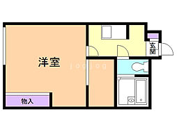 レオパレス文京台フォレ 1Kの間取図画像