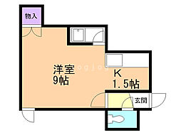 エトワール文京台 ワンルームの間取図画像
