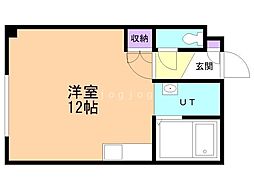 STKビル ワンルームの間取図画像