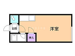 リベルタ文京台 ワンルームの間取図画像