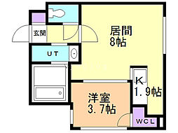 KENTCollection1 1DKの間取図画像