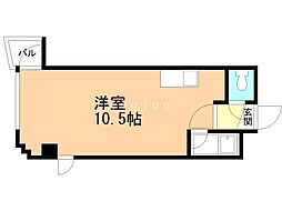 パークヒルズ文京台 ワンルームの間取図画像