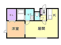 パレスホワイトバード23 1LDKの間取図画像