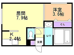 KENTCollection2 1LDKの間取図画像