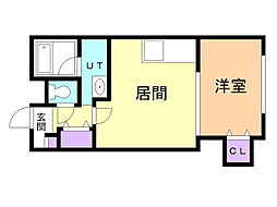 フォーレストハイツ 1DKの間取図画像