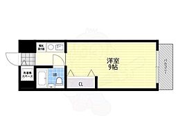 BONNE出屋敷 1Kの間取図画像
