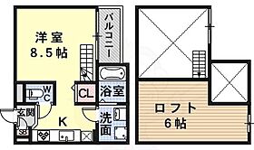 ほっとスマイル  ｜ 兵庫県尼崎市東七松町２丁目2番1号（賃貸アパート1R・2階・21.21㎡） その2